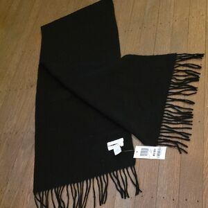 Charter Club 100% Cashmere Elegant Black Men's Scarf.  NEW